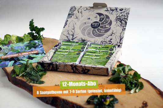 Saatgutbox "Green'n'Spicy" (12-Monats-Abo)